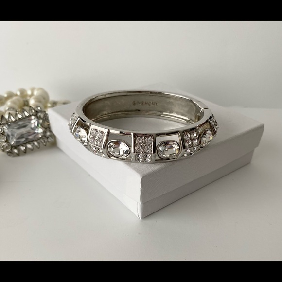 Set of 3 rhinestone & pearl Bracelets - Picture 3 of 4